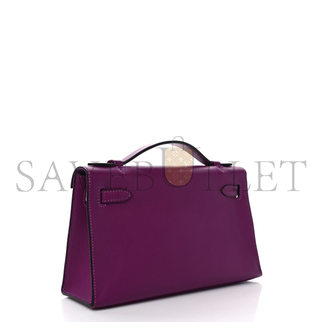 H**mes swift kelly pochette clutch anemone (22*14*7cm)